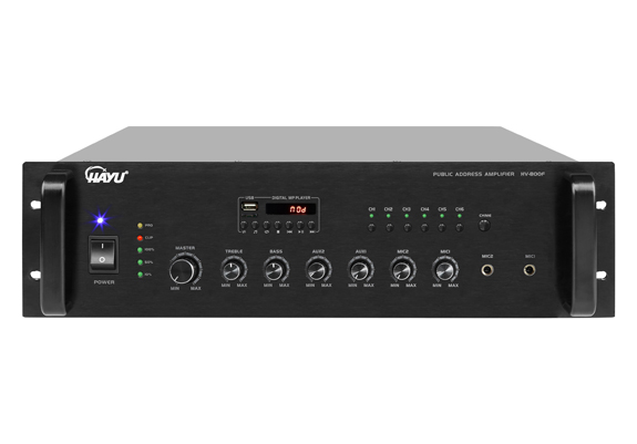 帶6分區(qū)MP3廣播功率放大器    HV-800F