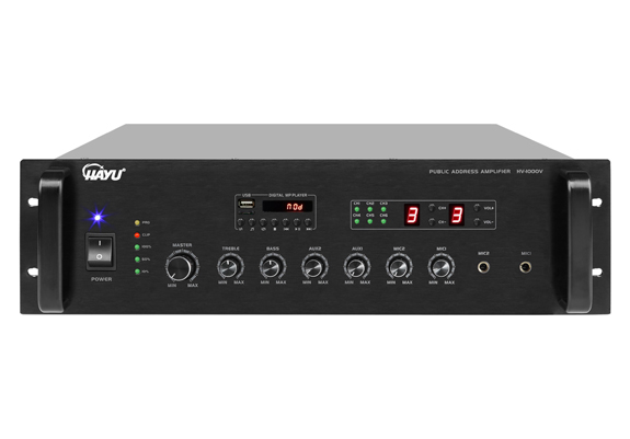 合并式帶6分區(qū)音量可調(diào)MP3定壓功率放大器   HV-1000V